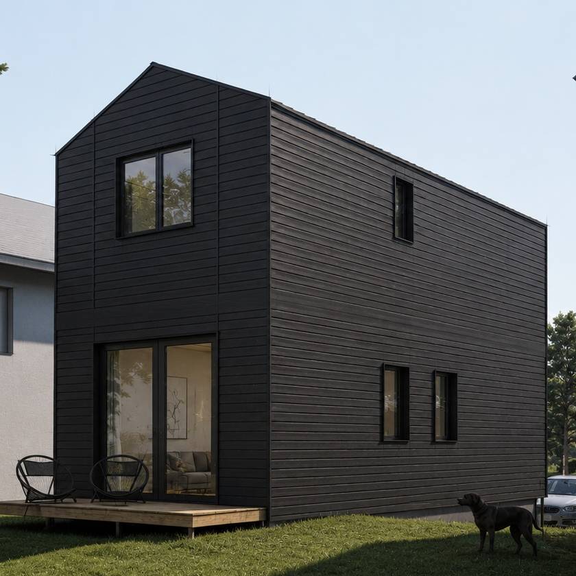 Modern two storey modular home Tofino — exterior view 4